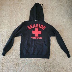 Black Hoodie Seaside Oregon Size Small